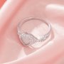 6MM Keepsake Breast Milk Resin Heart Bezel Ring Settings,Infinity Solid 9K 14K 18K Gold Heart Ring,Pave CZ Stone Ring,DIY Ring Supplies 1294922