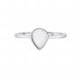 6x8MM Keepsake Breast Milk Resin Pear Ring Bezel Settings,Solid 925 Sterling Silver Rose Gold Plated Ring,High Bezel Ring,DIY Ring Supplies 1294962