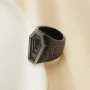Coffin Stainless Steel Ring,Stainless Steel Coffin Baptism Ring,Religious Ring,Men's Ring,DIY Ring Supplies 1295006