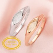 4x8MM Keepsake Breast Milk Resin Marquise Bezel Ring Settings,Solid 14K 18K Gold Ring,Antique Art Deco Ring,DIY Ring Supplies 1294639
