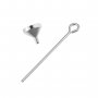 1Pcs Tiny Metal Funnel Tool for Cremation Pendant Jewelry 11x12MM Stainless Steel 1507037