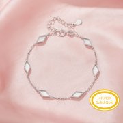 Keepsake Breast Milk Resin Kite Cut Bezel Bracelet Settings,Solid 14K 18K Gold Bracelet,Minimalist Kite Cut Bracelet,DIY Bracelet Supplies 7''+2''1900337