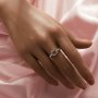 Minimalist Round Prong Ring Settings,Solid 14K 18K Gold Ring,Minimalist Round Ring,Simple Ring,DIY Ring Supplies For Gemstone 1212135