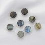 5Pcs 10MM Round Labradorite Cabochon,Blue Shiny Semi Precious Gemstone DIY Jewelry Supplies 4110192