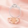 6x8MM Keepsake Breast Milk Resin Pear Bezel Ring Settings,Solid 14K 18K Gold Ring,Art Deco Ring,DIY Ring Supplies 1294638