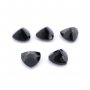 5Pcs 4MM Natural Trillion Black Onyx Faceted Cut Triangle Loose Gemstone Nature Semi Precious Stone DIY Jewelry Supplies 4160028