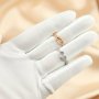 6mm Heart Prong Bezel Ring Settings Tree Branches Art Deco Solid 925 Sterling Silver Rose Gold Plated DIY Ring for Gemstone 1294382