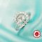 Ball Round Pin Ring Settings For Half Drilled Pearl Bead,Flower Solid 925 Sterling Silver Ring For Half Drilled Beads,Vintage Styles Ring,DIY Ring Supplies 1295081