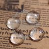 50pcs 6MM transparent round shape glass cabochon,pendant setting cabochon 4110009-10