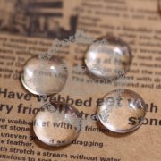 20pcs 14MM transparent round shape glass cabochon,pendant setting cabochon 4110009-3