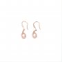 1Pair Multiple Size Pear Bezel Rose Gold Plated Solid 925 Sterling Silver Halo Pave Hook Earrings DIY Gemstone Jewelry Supplies 1706039