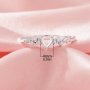 Halo Heart Prong Ring Settings,Solid 14K 18K Gold Ring,Elegant Pave Moissanite Ring,Art Deco Heart Ring,DIY Ring Supplies For Gemstone 1294992