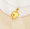 Heart Bezel Stainless Steel Pendant Settings,Gold Plated Stainless Steel Heart Pendant Charm,DIY Pendant Supplies 1431532