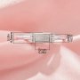 3x6MM Keepsake Breast Milk Resin Rectangle Bezel Ring Settings,Solid 14K 18K Gold Ring,Vintage Styles Ring,Moissanite Art Deco Solid Back Ring,DIY Ring Supplies 1295051