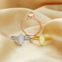 5x10MM Keepsake Breast Milk Resin Marquise Bezel Ring Settings,High Bezel Stackable Ring 1294596