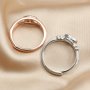 4x8MM Marquise Bezel Ring Settings Solid 925 Sterling Silver Rose Gold Plated DIY Ring for Gemstone Supplies 1294355