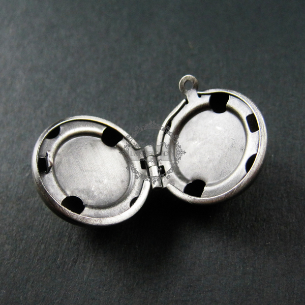 5pcs 20mm round ball brass antiqued silver vintage ball locket,ball photo locket,wholesale 1113011 - Click Image to Close