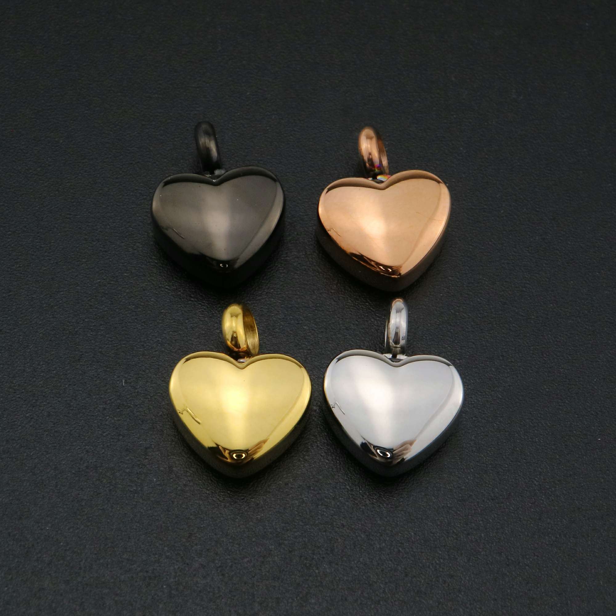 5Pcs 40MM Flower Stamped Raw Brass Big Heart Photo Locket Pendant Charm DIY Supplies 1130005 - Click Image to Close