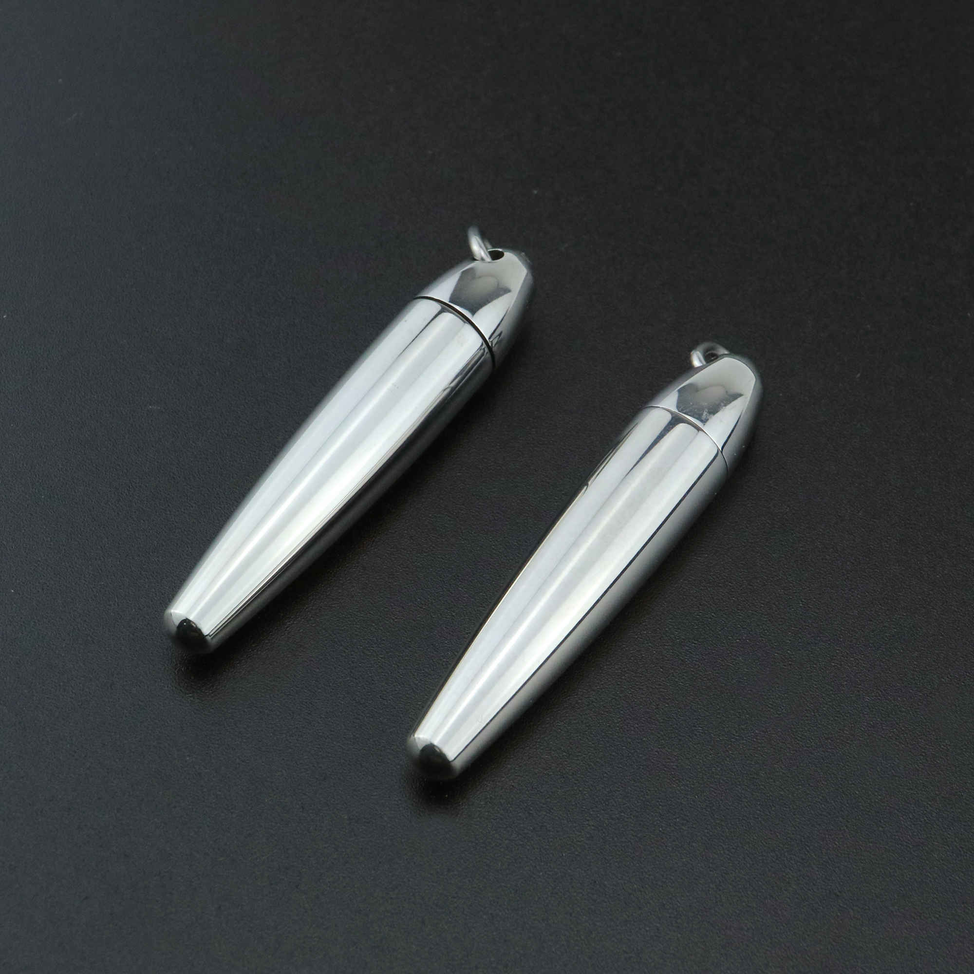 1Pcs 13x55MM Long Stainless Steel Ash Canister Cremation Urn Wish Vial Pendant Prayer Purfume Box 1190014 - Click Image to Close