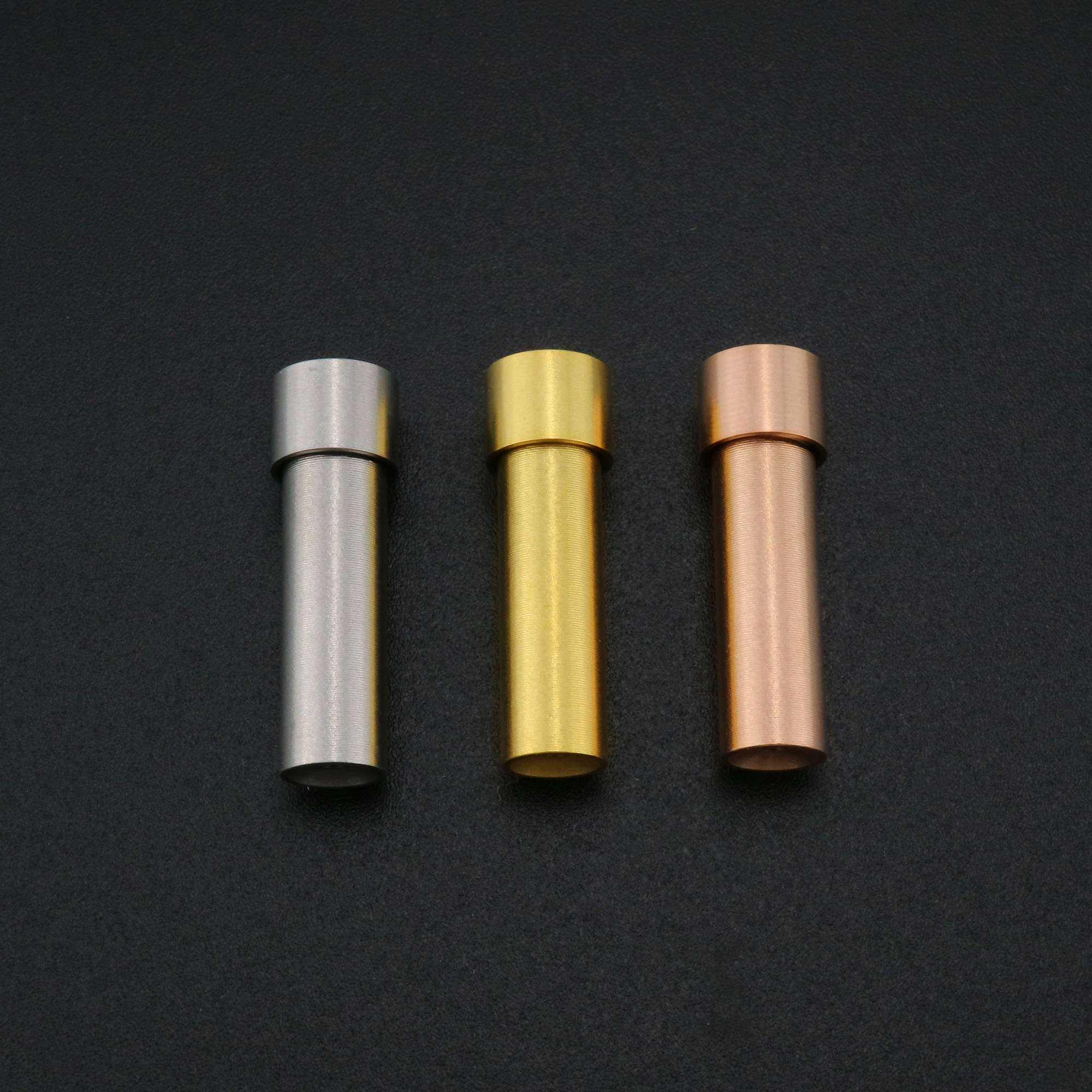 1Pcs 26x8MM Stainless Steel 2 Sides Holes Capsule Tube Secret Message Holder Prayer Box for DIY Wish Beads Bracelet Connector 1190019