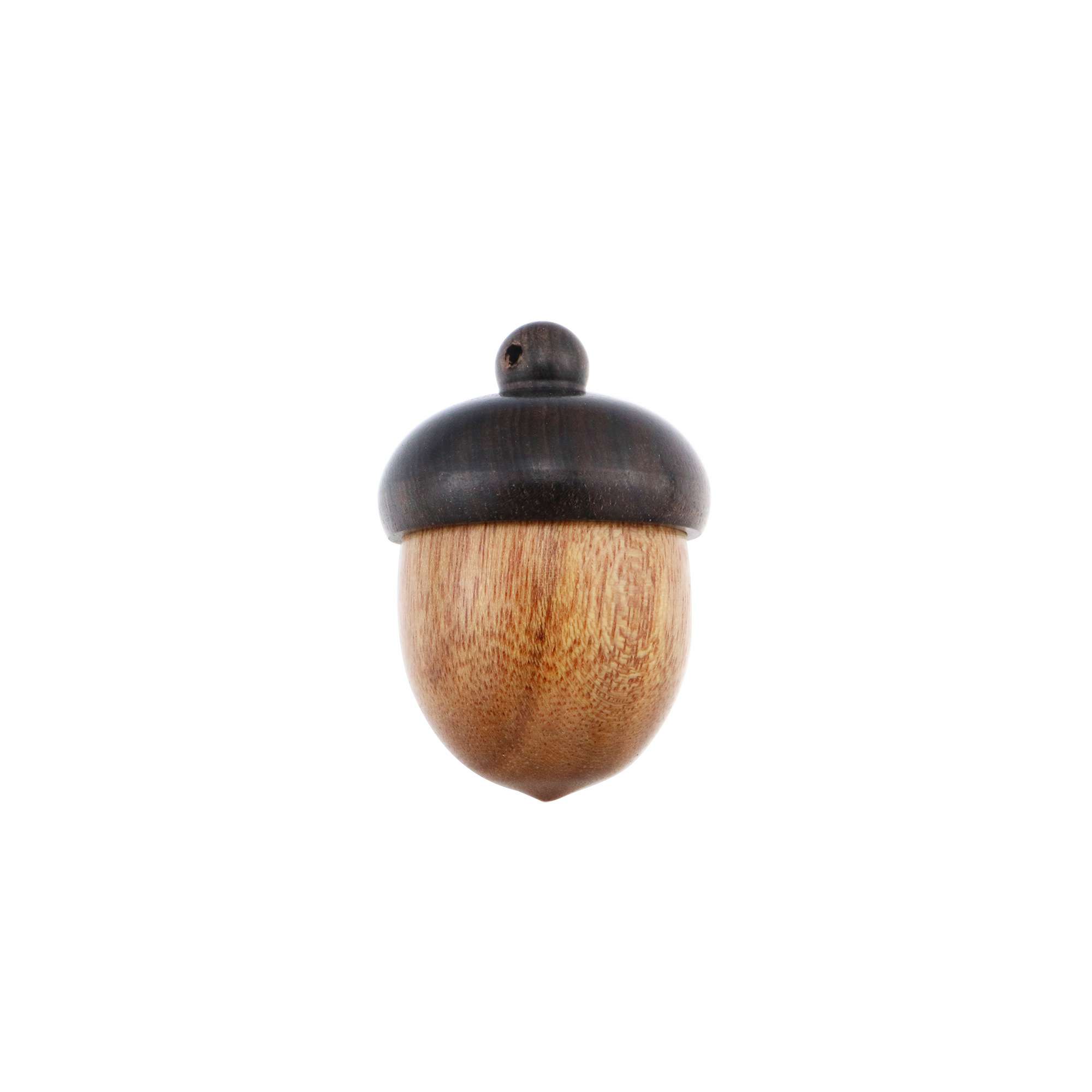 5Pcs Wood Acorn Nut Keepsake Screwed Cremation Urn Secrect Canister Memerial Vial Prayer Box Pendant 1190029 - Click Image to Close