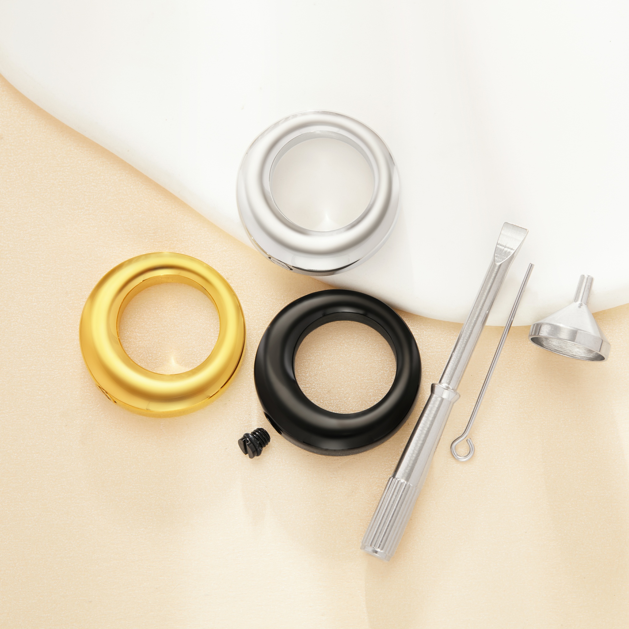Round Circle Stainless Steel Canister Pendant,Silver Gold Black Tiny Ash Canister Cremation,Urn Wish Vial Pendant Prayer Purfume Box Pendant,DIY Pendant Supplies 1190079