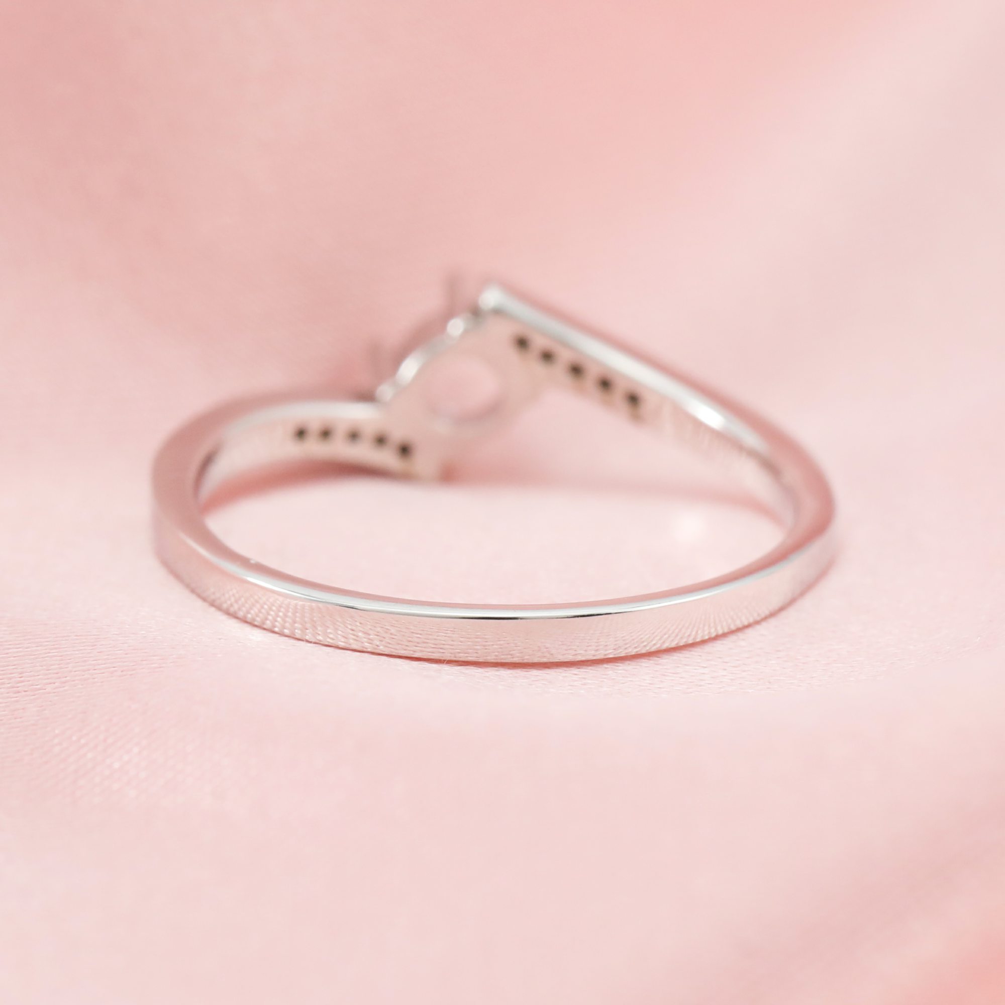 3-6MM Round Prong Ring Setttings Bypass Shank Memory Jewelry Solid 14K 18K Gold DIY Ring Blank Wedding Band for Gemstone 1212086-1