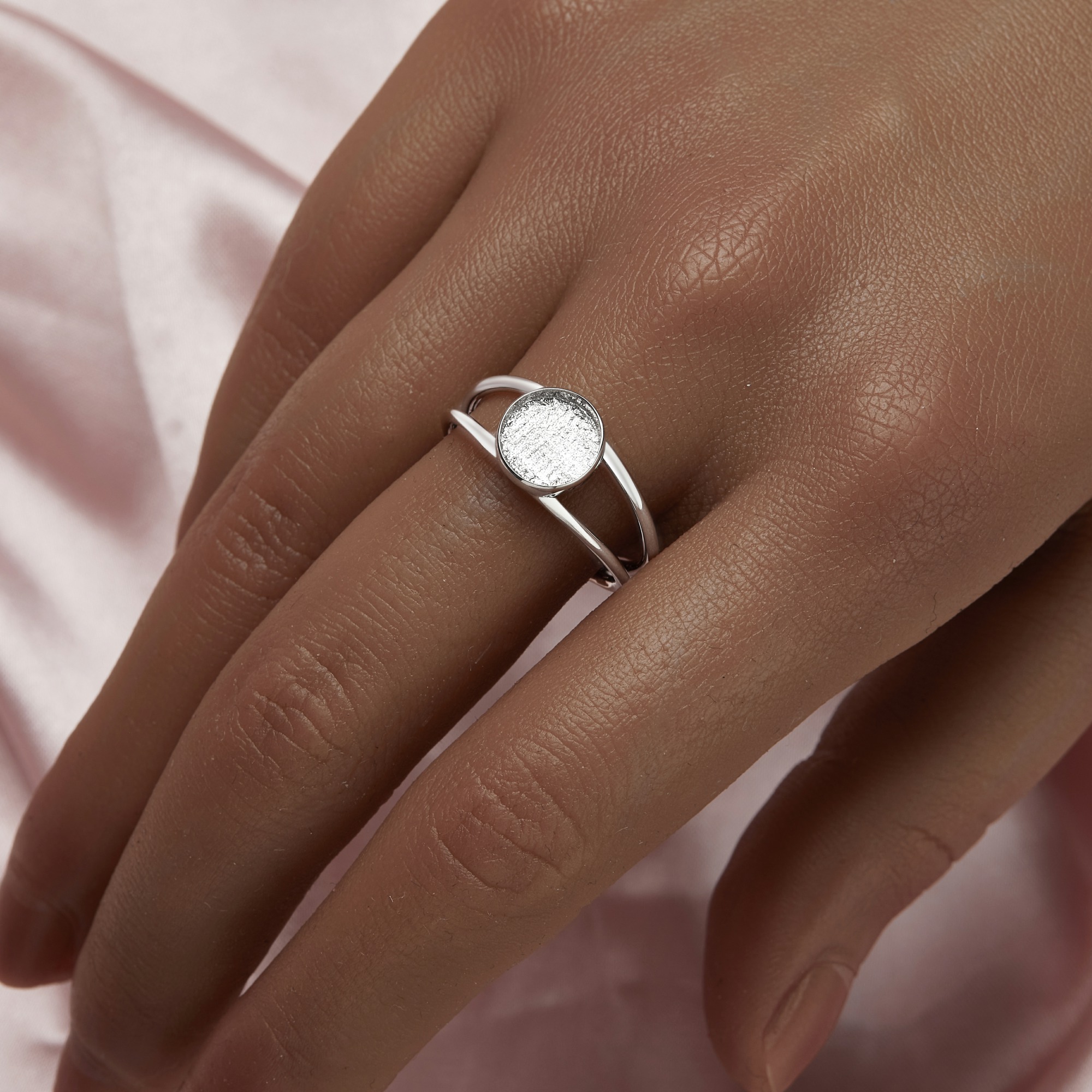 Keepsake Breast Milk Resin Round Bezel Ring Settings,Solid Back Solid 14K 18K Gold Ring,Split Shank Ring,DIY Ring Supplies For Gemstone 1212101 - Click Image to Close
