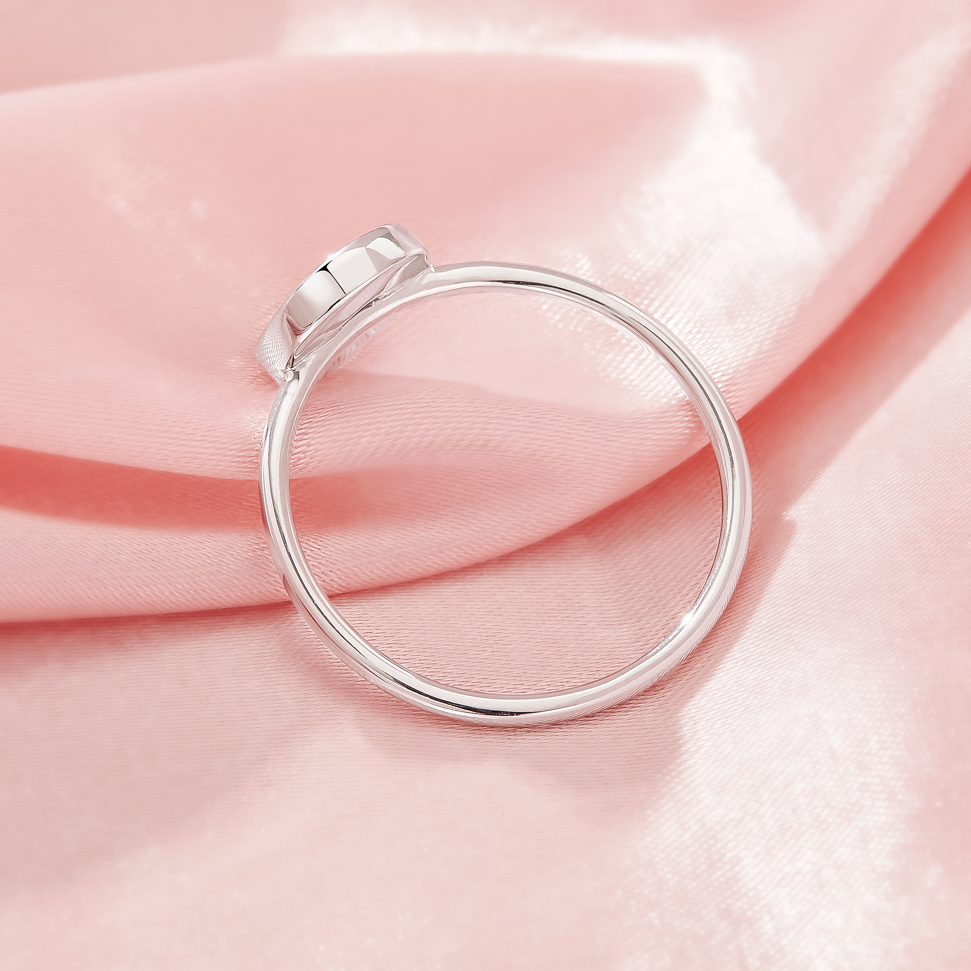 Keepsake Breast Milk Resin Round Channel Ring Settings,Birthstone Solid 925 Sterling Silver Ring,Simple Round Ring,DIY Ring Supplies 1212122-1