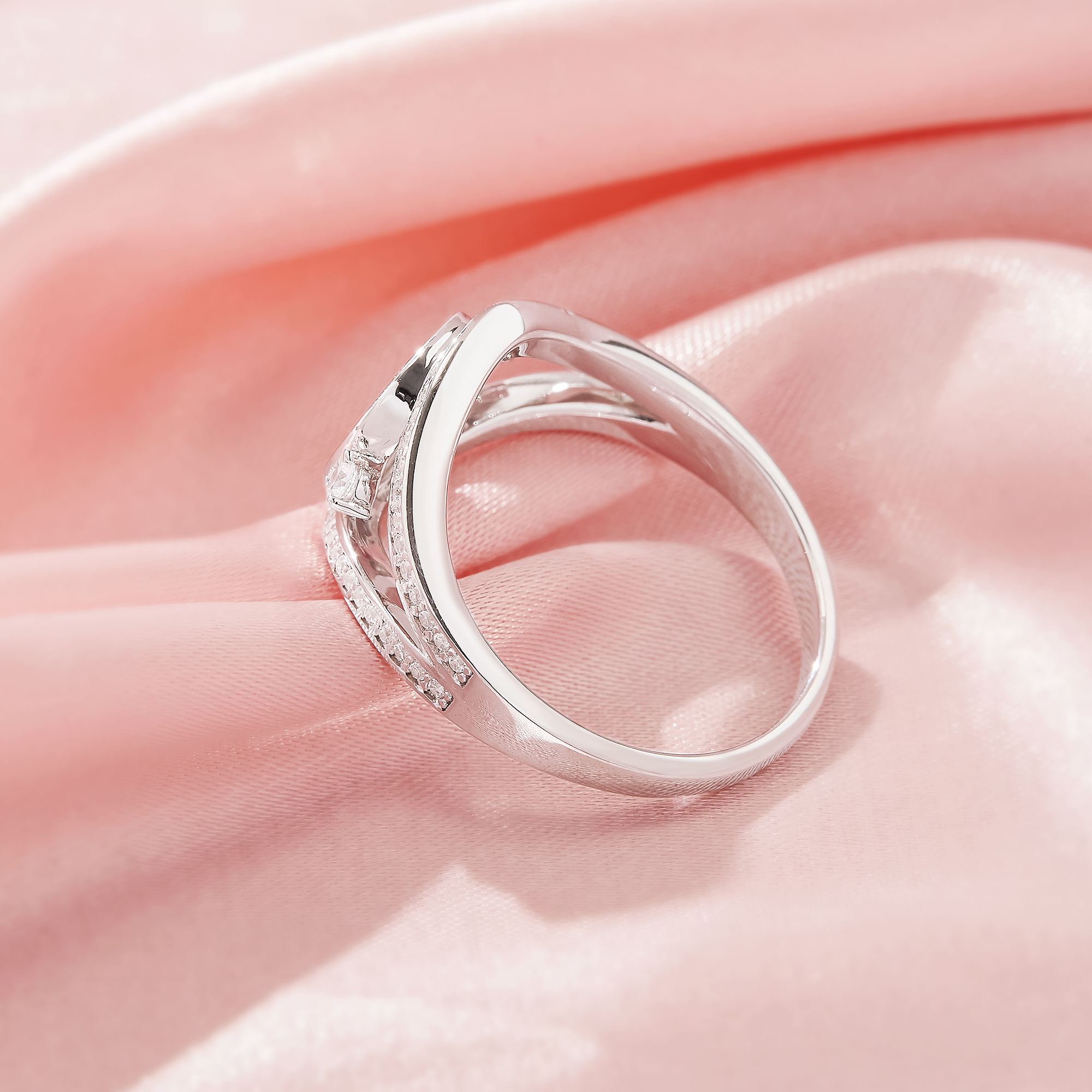 Keepsake Breast Milk Resin Round Bezel Ring Bezel Settings,Split Shank Solid 925 Sterling Silver Ring,Eye Shape Art Deco Solid Back Ring,DIY Ring Supplies 1212132-1