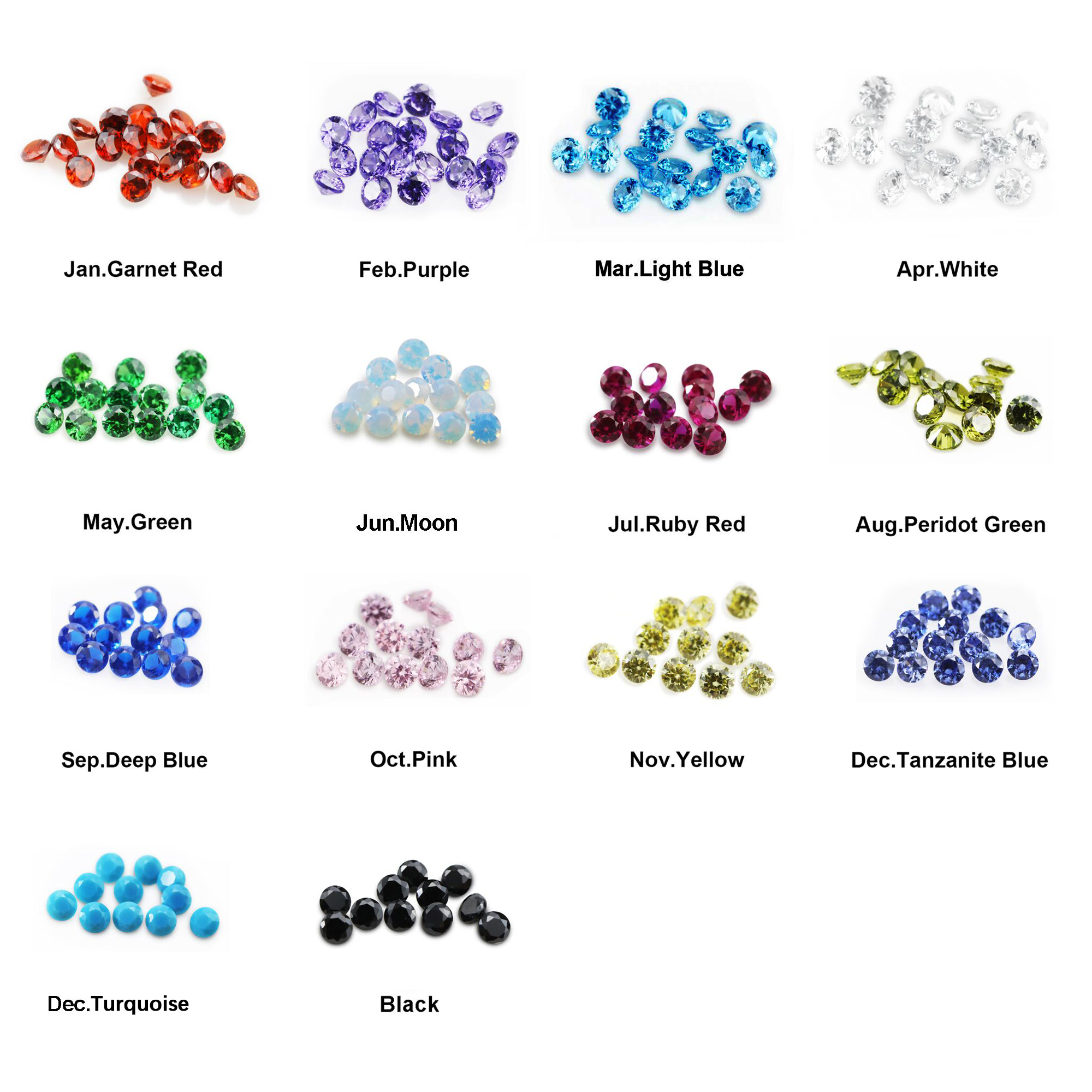 Solid 925 Silver Keepsake Color Birthstones Halo Round Prongs Ring Settings,DIY Rings for Breast Milk Stone 1215077 - Click Image to Close