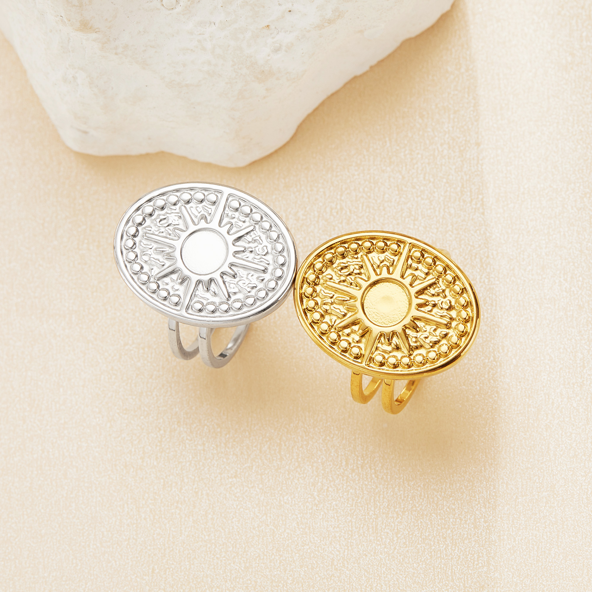 5MM Keepsake Breast Milk Resin Round Bezel Ring Settings,Stainless Steel Silver Gold Sun Ring,Adjustable Oval Ring,DIY Ring Blank Supplies 1215112