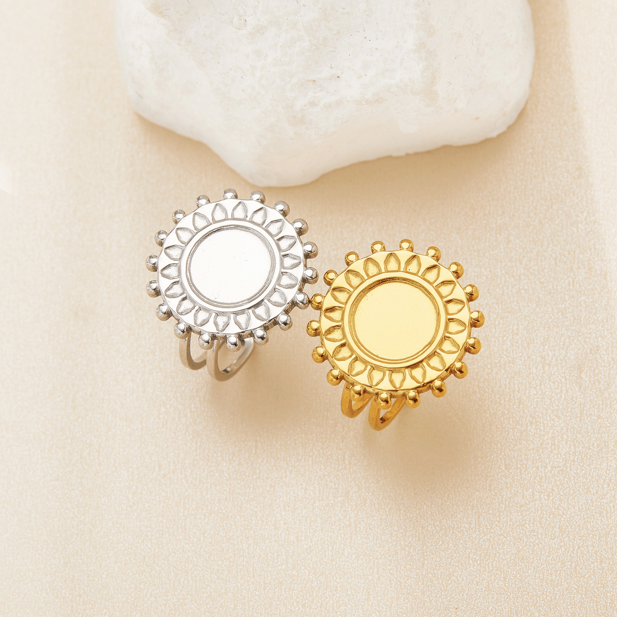 10MM Keepsake Breast Milk Resin Round Bezel Ring Settings,Stainless Steel Ring,Adjustable Art Deco Ring Supply,DIY Ring Blank 1215114