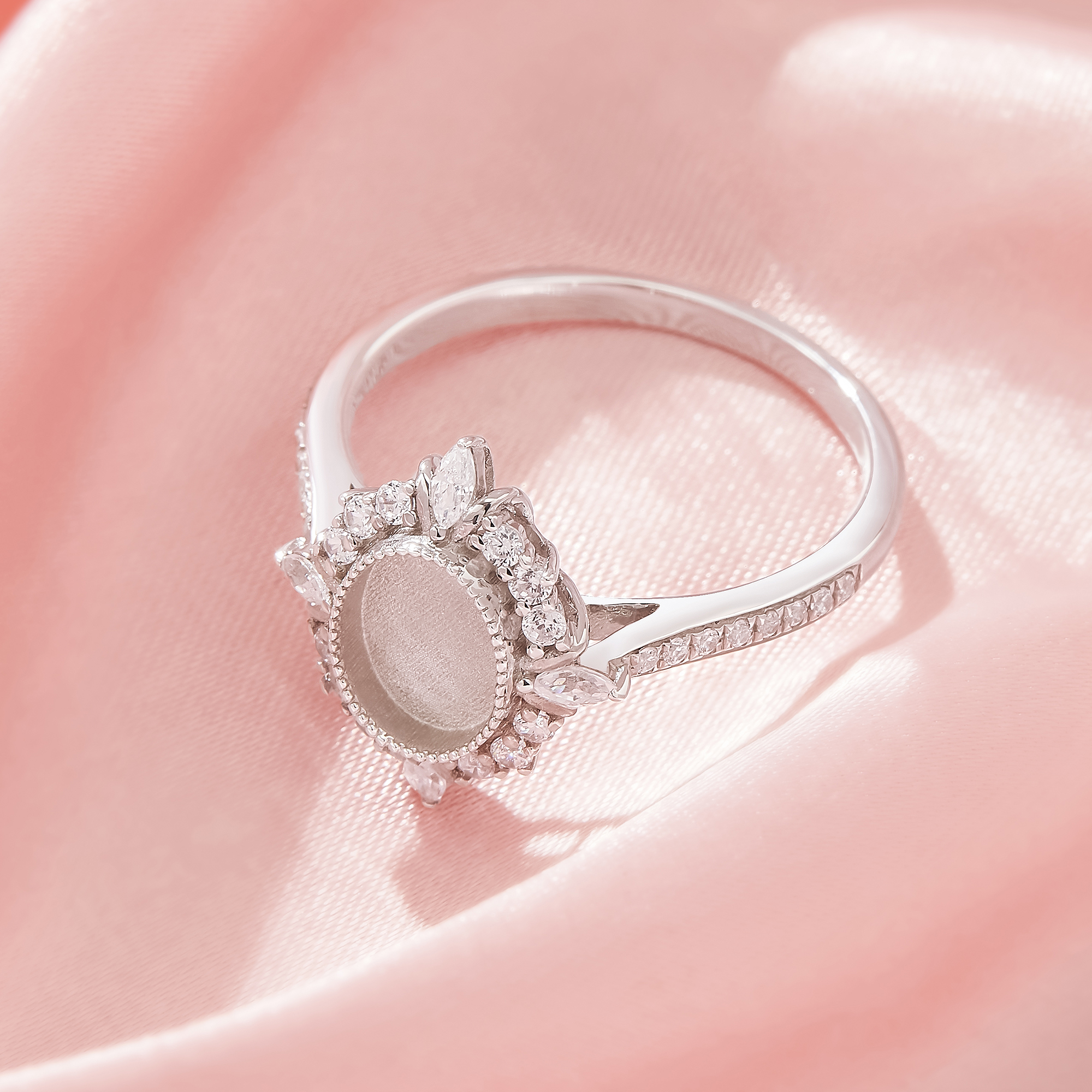 6x8MM Keepsake Breast Milk Resin Oval Bezel Ring Settings,Solid 925 Sterling Silver Ring,Vintage Styles Oval Ring,DIY Ring Supplies 1222126-1