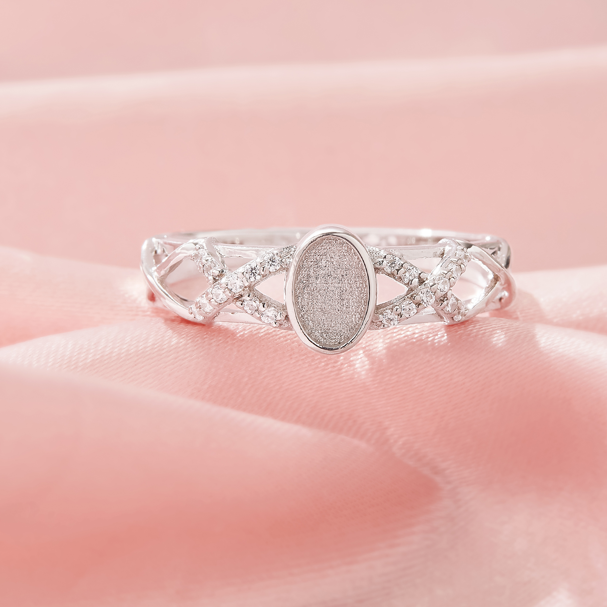 4x6MM Keepsake Breast Milk Resin Oval Bezel Ring Settings,Solid 925 Silver Ring,Art Deco Oval Ring,DIY Ring Supplies For Gemstone 1222135