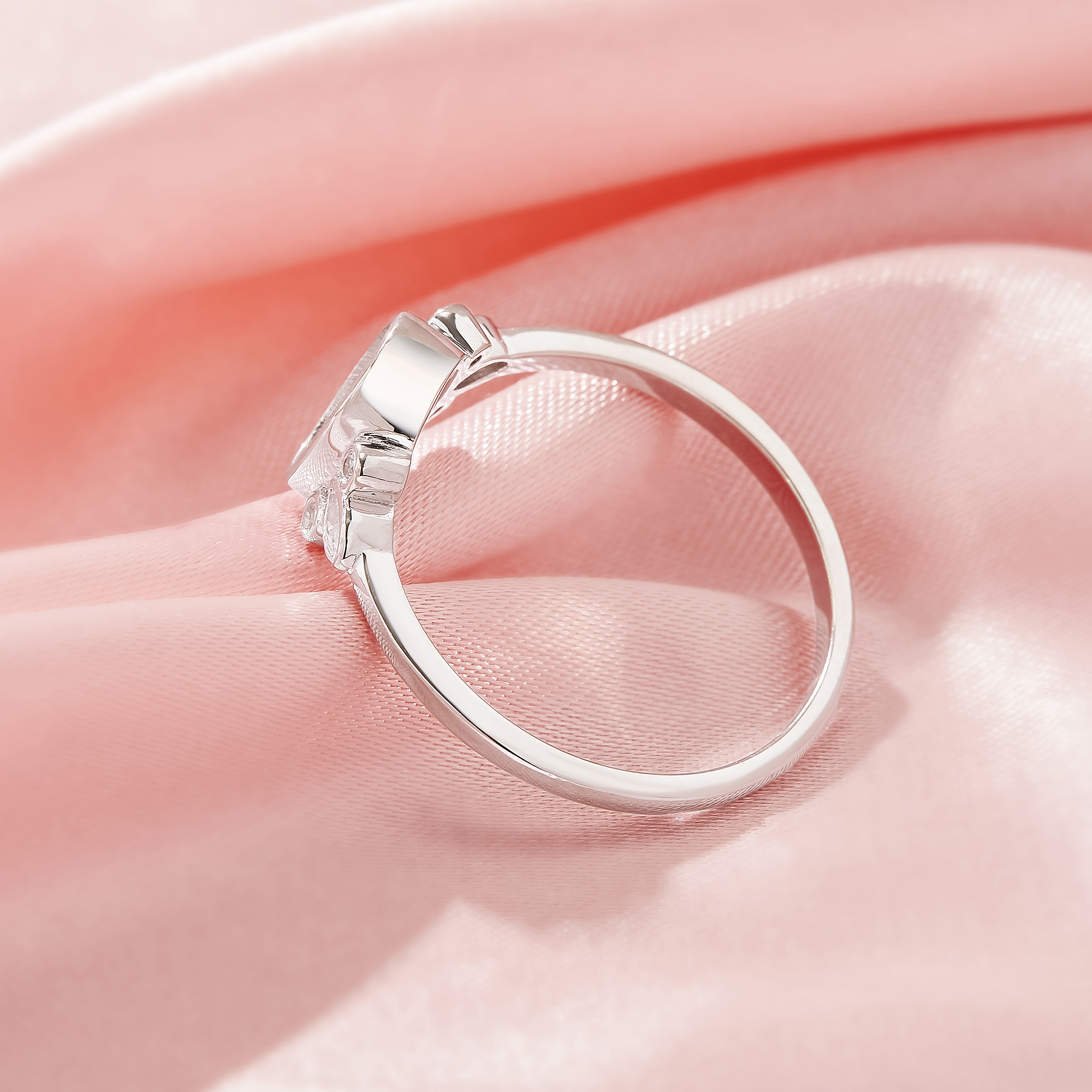 Keepsake Breast Milk Resin Oval Ring Bezel Settings,Vintage Styles Solid 925 Sterling Silver Ring,Art Deco Solid Back Ring,DIY Ring Supplies 1222149-1