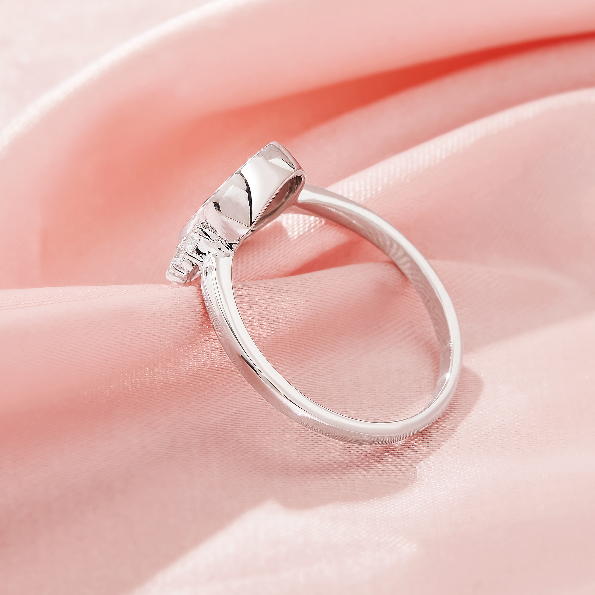 Keepsake Breast Milk Resin Oval Ring Bezel Settings,Solid 925 Sterling Silver Ring,Art Deco Solid Back Ring,DIY Ring Supplies For Gemstone 1222150-1