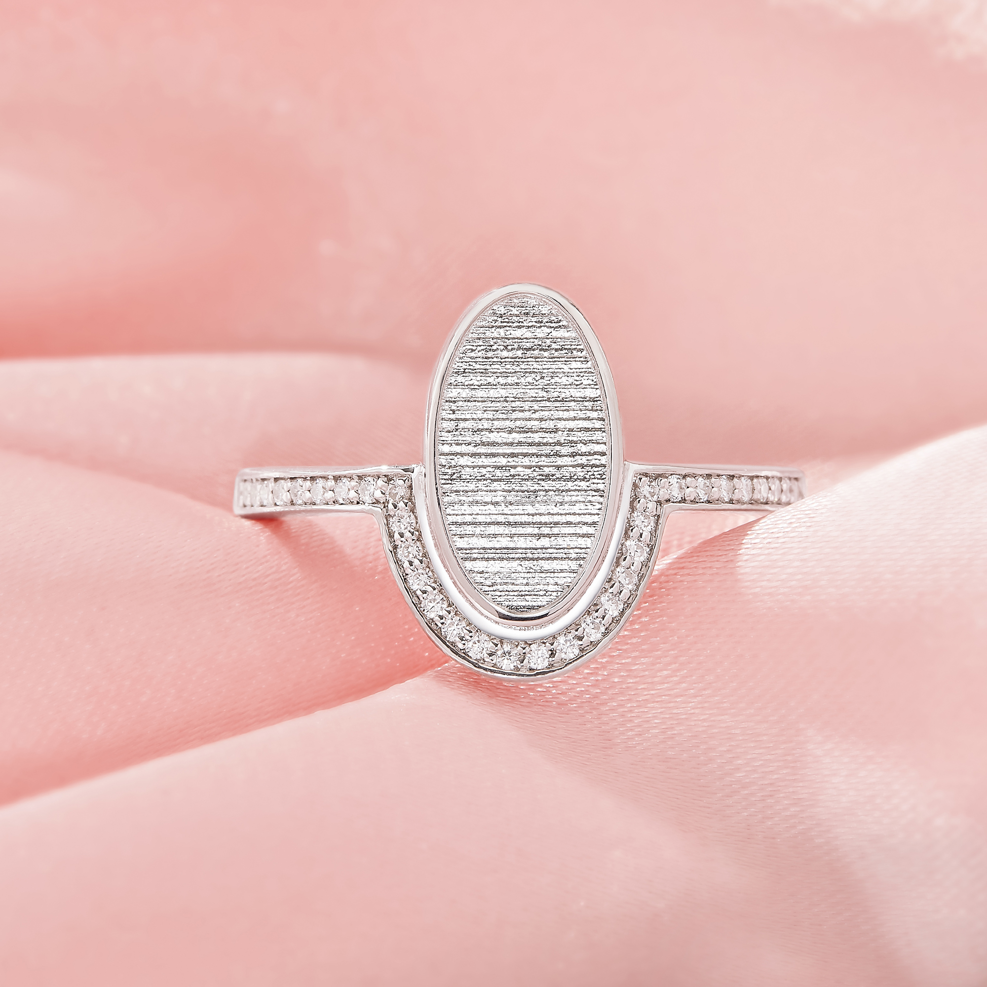 6x11MM Keepsake Breast Milk Resin Oval Ring Bezel Settings,Solid 925 Sterling Silver Ring,CZ Stone Art Deco Solid Back Ring,DIY Ring Supplies 1222154-1