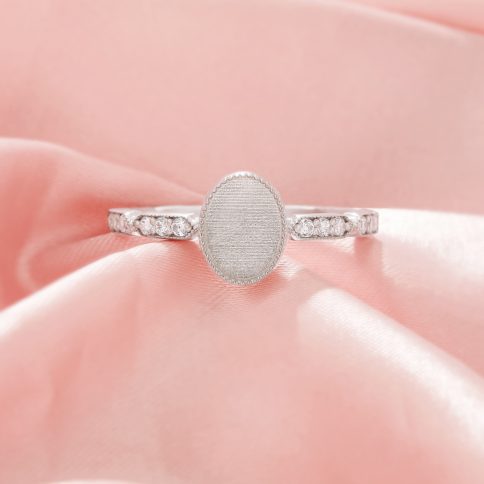 Keepsake Breast Milk Resin Oval Ring Bezel Settings,Solid 14K 18K Gold Ring,Art Deco Oval Ring,DIY Ring Supplies 1222159