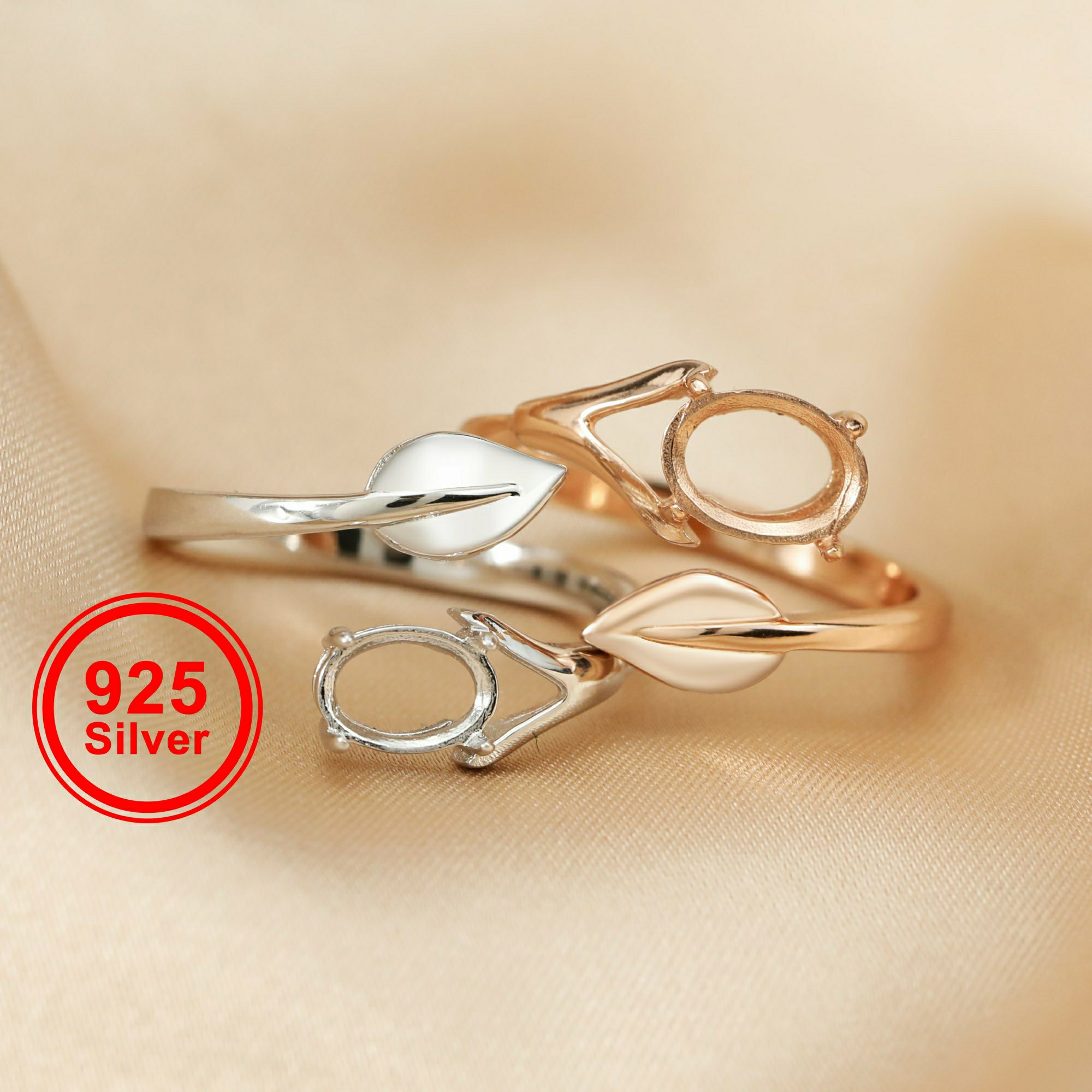 Ring blanks clearance with prongs