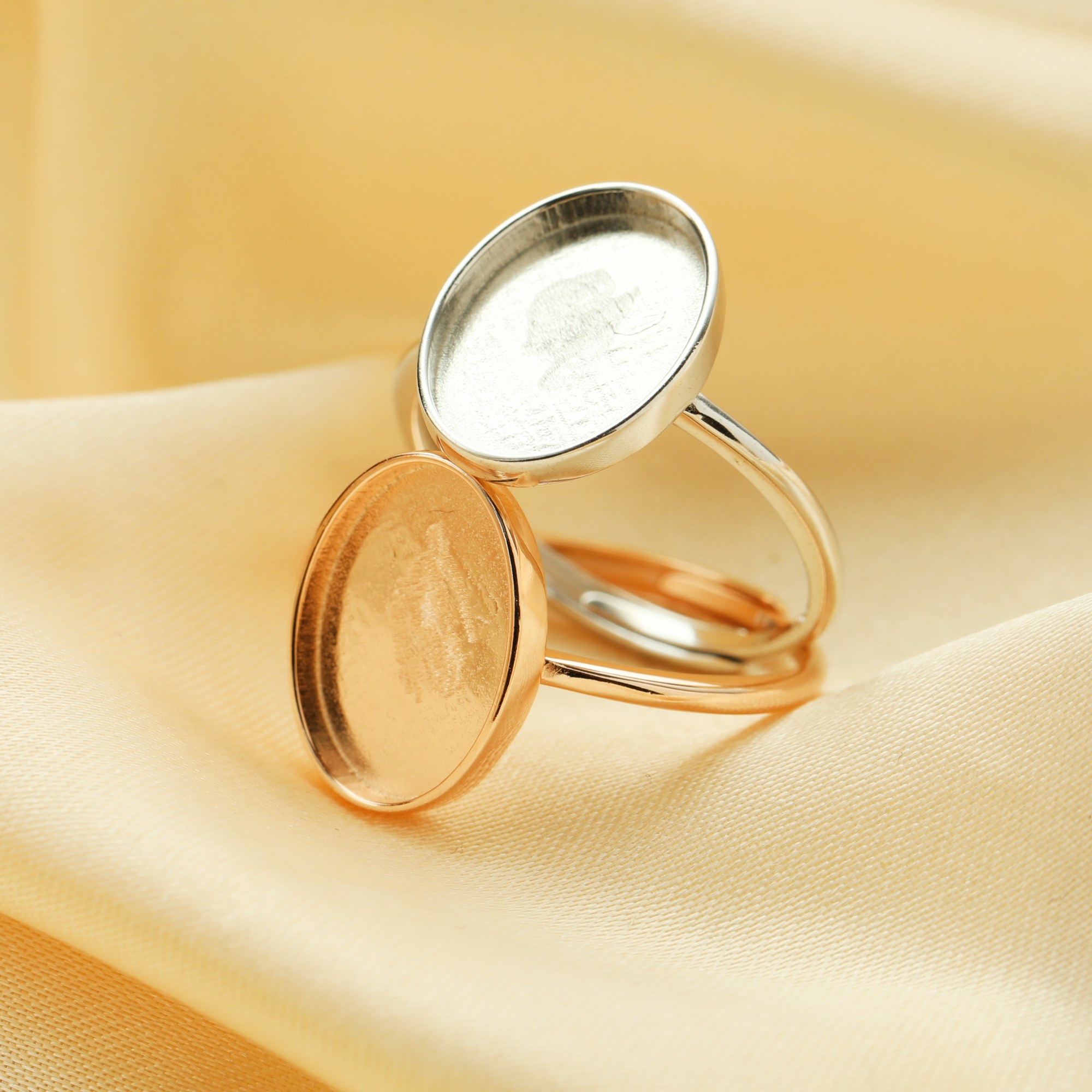 10x14MM Keepsake Breast Milk Resin Oval Ring Bezel Settings,Solid Back 925 Sterling Silver Rose Gold Plated Ring,High Bezel Stackable Ring,DIY Ring Supplies 1224191 - Click Image to Close