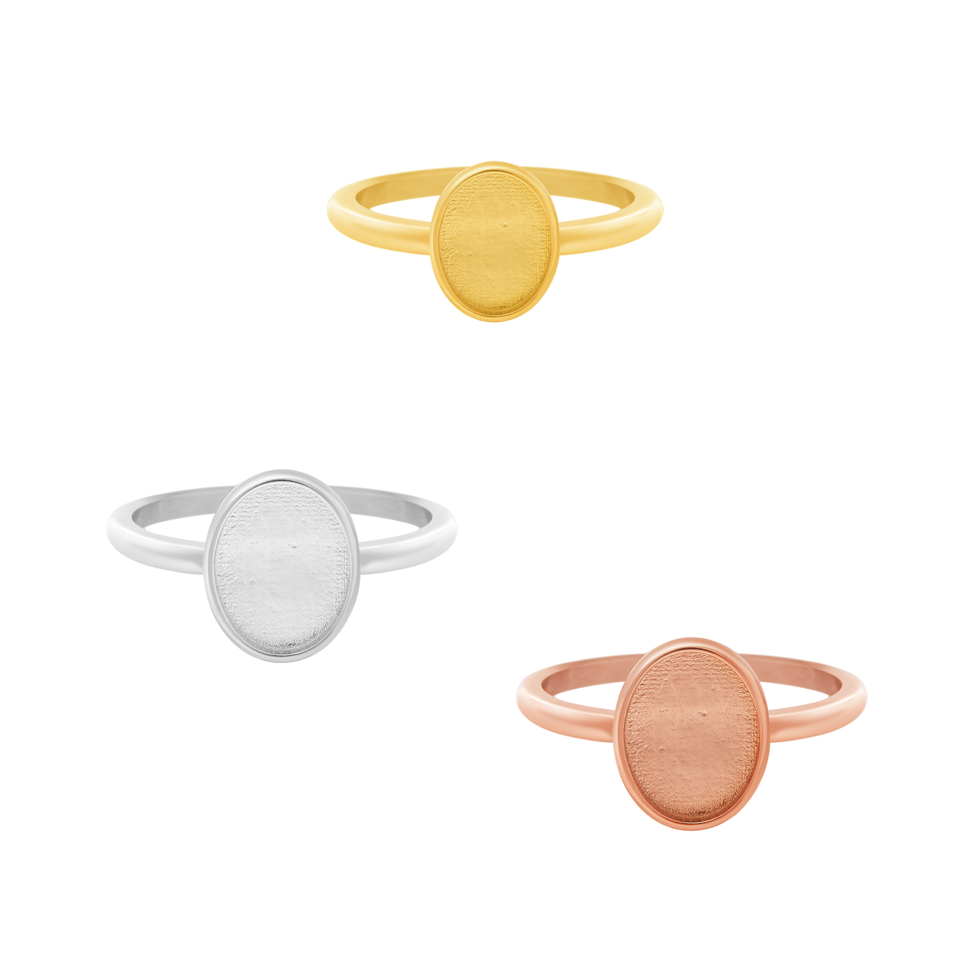 Keepsake Breast Milk Resin Oval Bezel Ring Settings,Stainless Steel Resin DIY Handmade Findings Ring Blank Supplies 1224230