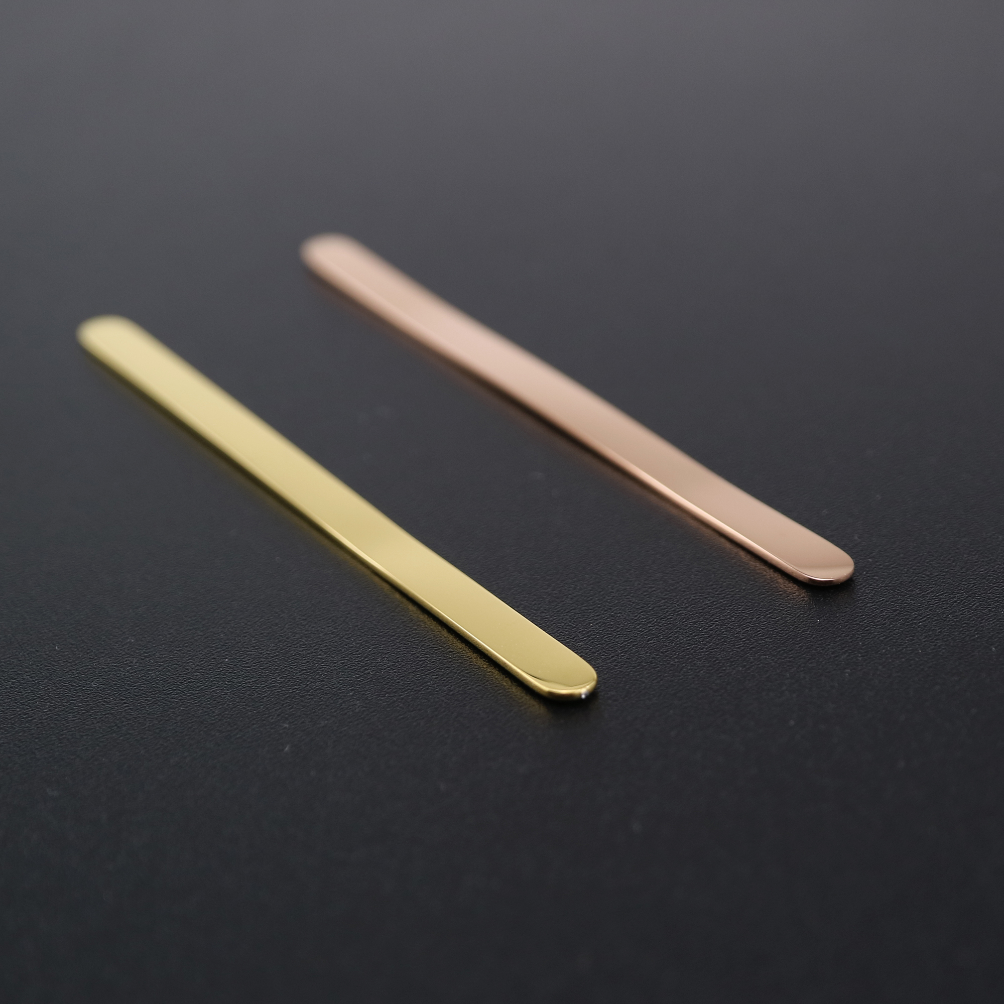 1Pcs 4x76MM Rose Gold Plated Stainless Steel Blank Stick for DIY Ring Name Engraving 1294171 - Click Image to Close