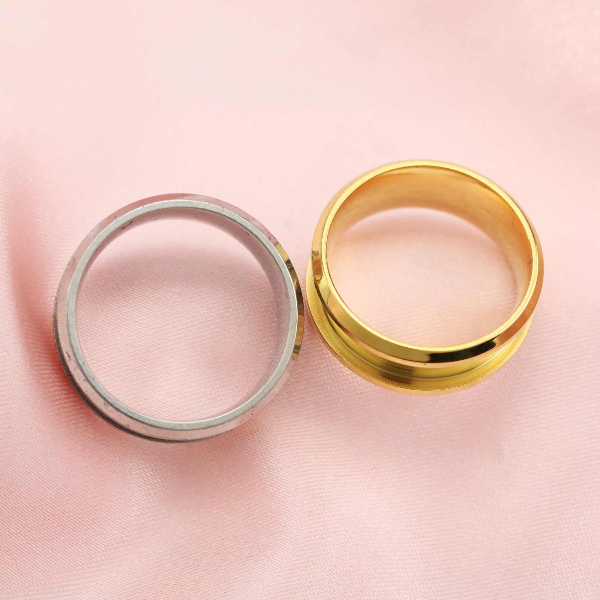 Keepsake Breast Milk Resin Ashes Channel Ring Settings Bezel Solid 14K/18K Gold DIY Jewelry Supplies 1294347 - Click Image to Close