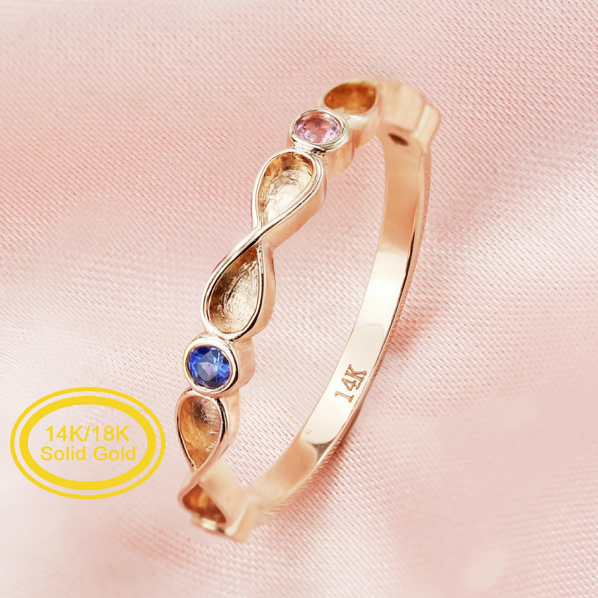 Buy Grab 2 14k Gold Filled Infinity Ring, Gold Filled Ring, Stackable Rings,  Mother Ring, Birthstone Ring, Gold Infinity Ring, Gold Knot Ring Online in  India - Etsy