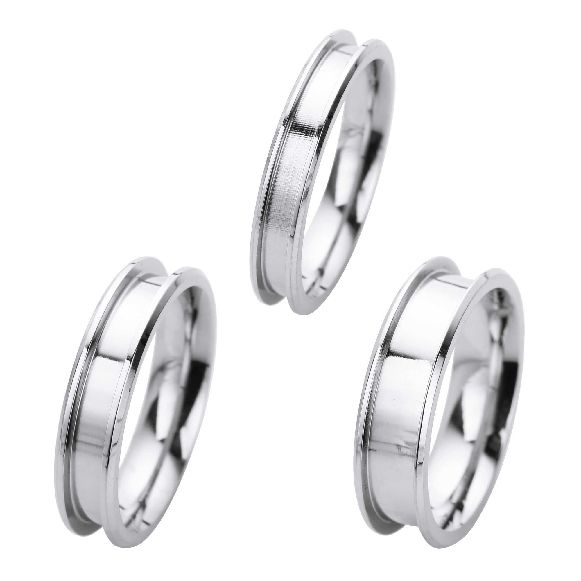 2.9MM Keepsake Resin Ashes Channel Ring Settings,Channel Bezel Stainless Steel Ring Settings,DIY Jewelry Supplies 1294518 - Click Image to Close