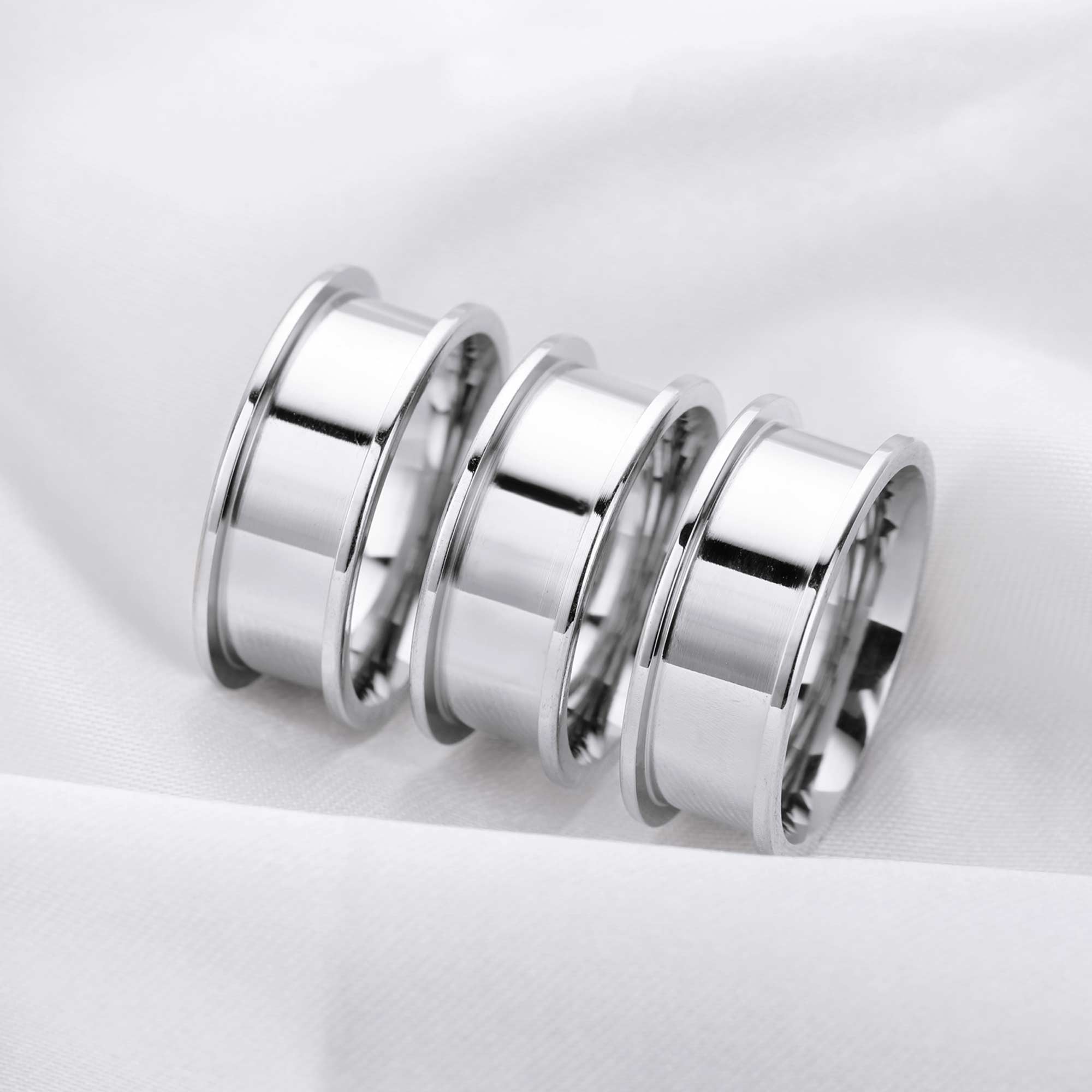 6MM Keepsake Mens' Resin Ashes Channel Ring Settings,Channel Bezel Stainless Steel Ring Settings,Cremation Ring,Memorial Ring,DIY Jewelry Supplies 1294519 - Click Image to Close