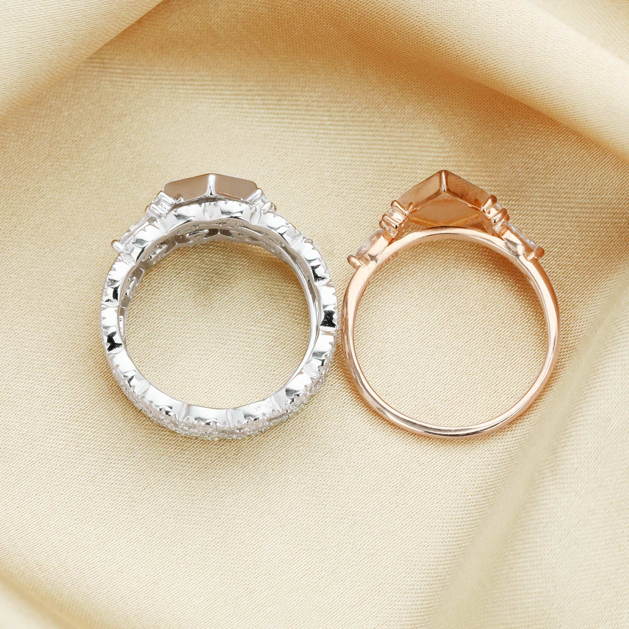 7x10MM Keepsake Breast Milk Resin Ring Settings,Stackable Ring Set,Solid Back Kite Bezel Ring for Resin,Solid 925 Sterling Silver Ring,DIY Ring Supplies 1294585 - Click Image to Close