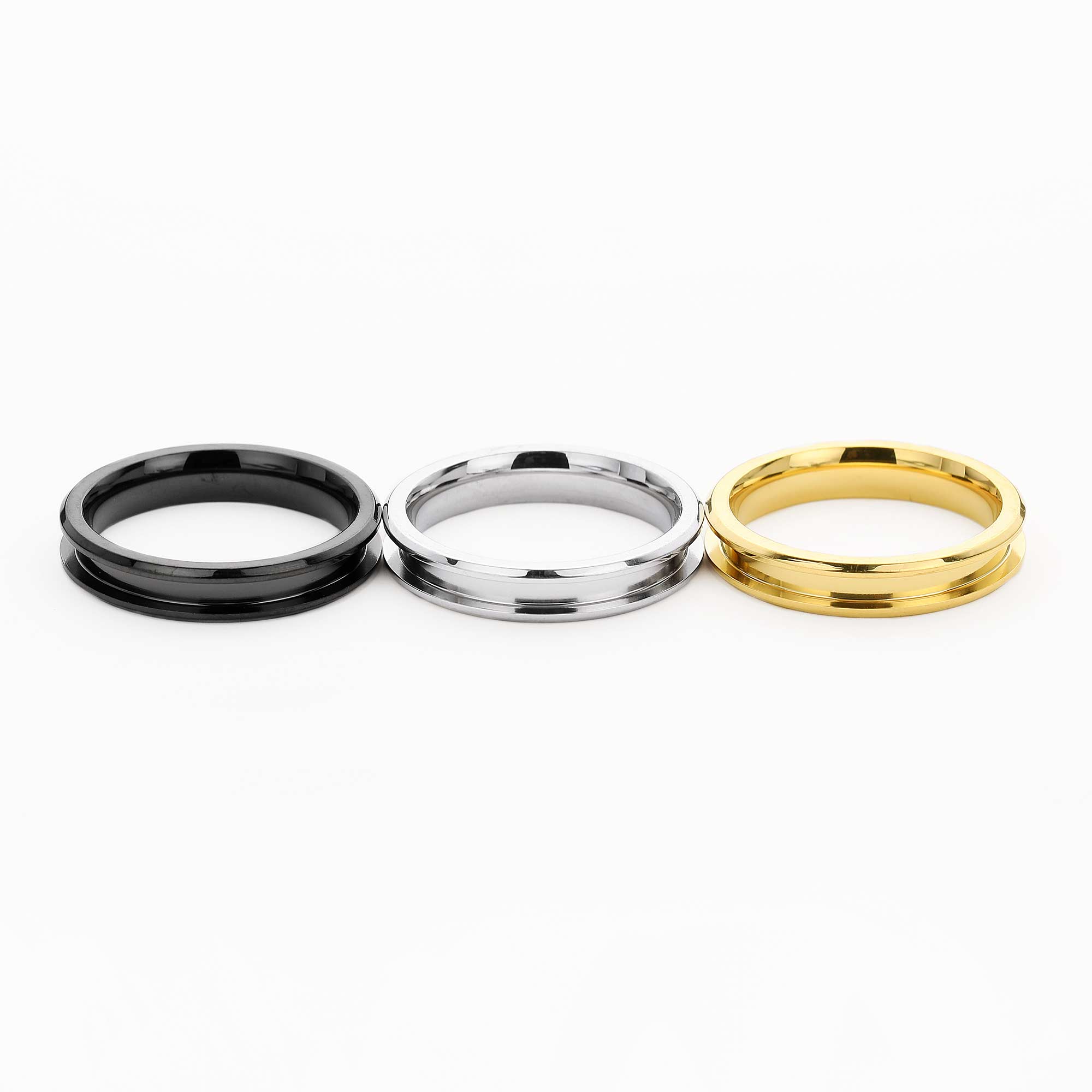 2MM Keepsake Breast Milk Resin Ashes Channel Ring Settings,Channel Bezel Stainless Steel Ring Settings,Silver Gold Black Stainless Steel Ring,DIY Jewelry Supplies 1294593 - Click Image to Close