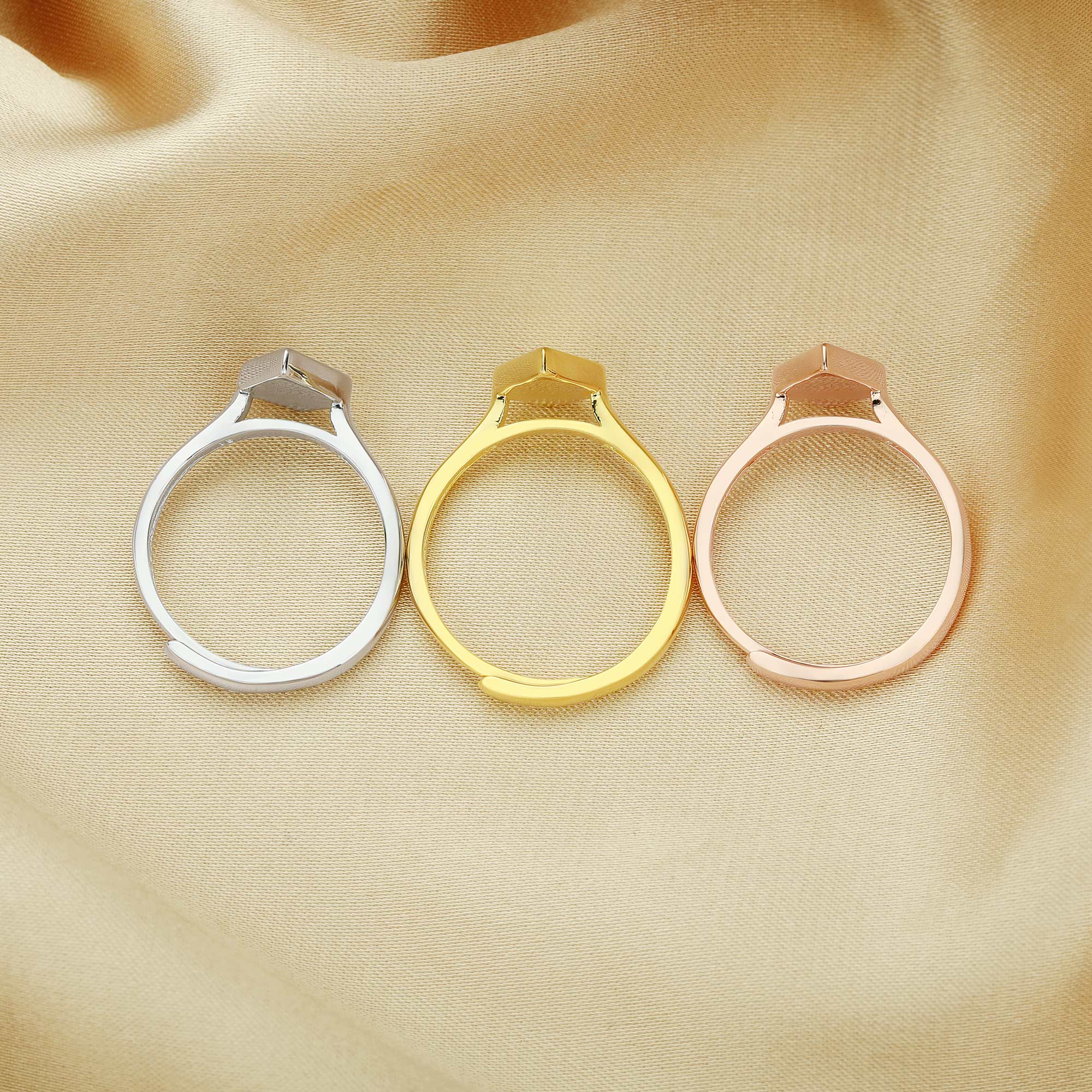 7x10MM Keepsake Breast Milk Resin Kite Shape Ring Settings,Solid Back Kite Bezel Ring For Resin,Solid 925 Sterling Silver Rose Gold Plated Ring,DIY Ring Supplies 1294604 - Click Image to Close